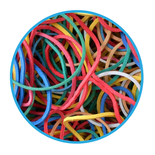 April Fool's Day Prank Pile of rubber bands